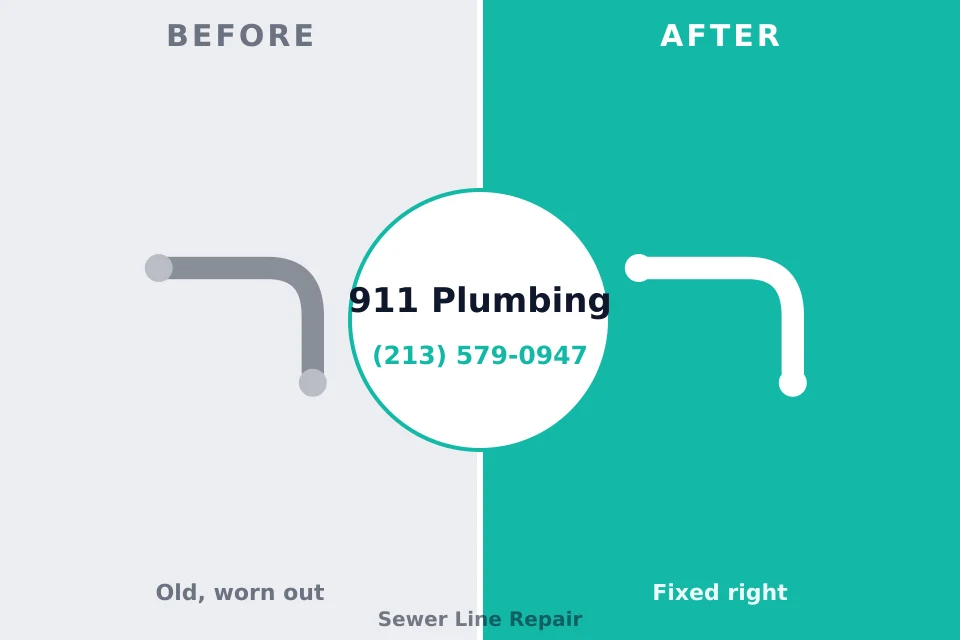 Before and after: plumbing company Crestview, FL